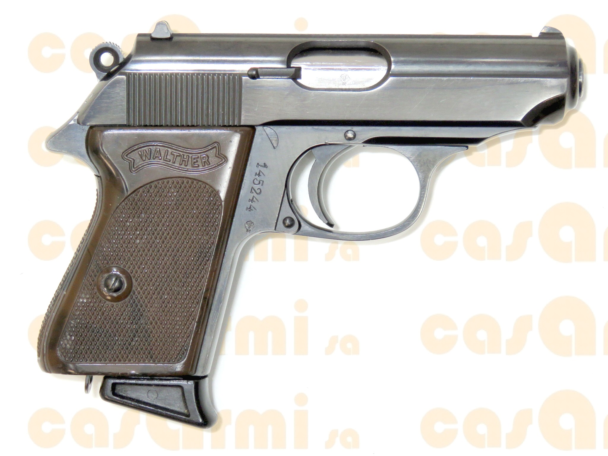 Walther mod. PPK, con fondina in cuoio 7.65 Browning